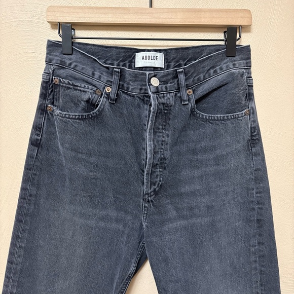 Agolde 90's Mid Rise Loose Jean in Photogram Black Size 26 - Picture 6 of 14